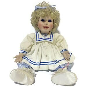 Virginia Ehrlich Turner Porcelain Doll Michelle Hamilton Collection 19 Inches